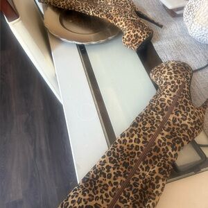 Leopard Print Women's Boots